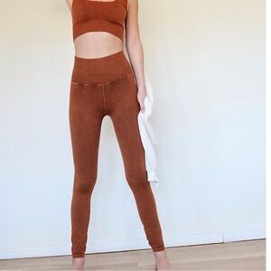 Free People Movement Good Karma Tights 
M/L NWOT Brown